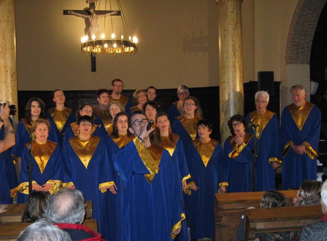 Communion avec une chorale gospel